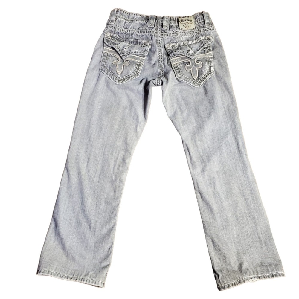 Men's Rock Revival Jeans “TY B3” Relaxed Fit - Vintage Rock Look - Buckle